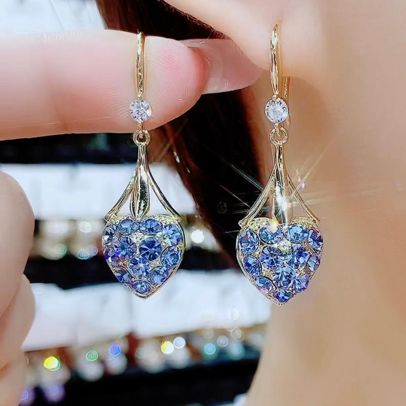 Diamond Heart Earrings