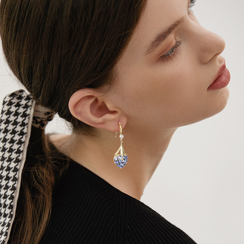 Diamond Heart Earrings