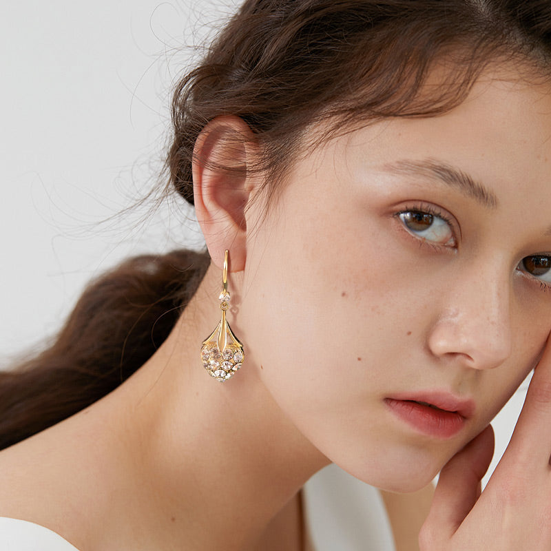 Diamond Heart Earrings