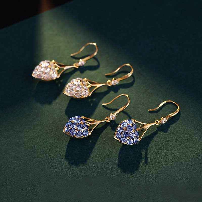 Diamond Heart Earrings